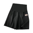 Shorts De Maternidade plus Size De Verão Em Seda Gelada, Comprimento Até O Joelho, Pernas Largas,