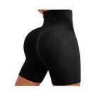 Shorts de motociclista feminino de 6 polegadas de cintura alta para treino, corrida, vôlei, ioga Shorts de motociclista feminino de 6 polegadas de cintura alta para treino, corrida, vôlei, ioga