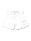 Shorts de Muay Thai Venum Classic Blanco/Oro Talla M Shorts de Muay Thai Venum Classic Blanco/Oro Talla M