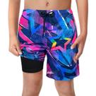 Shorts de natação híbridos LUCOWEE Boys Fuchsia Stars, tamanho 18-20 Shorts de natação híbridos LUCOWEE Boys Fuchsia Stars, tamanho 18-20