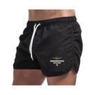 Shorts De Natação Masculinos De Secagem Rápida E Respiráveis Com Estampa, Cordão E Bolsos - Moda