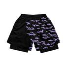 Shorts De Performance Unissex De Secagem Rápida Em Malha Com Estampa 3D Para Academia E Esportes De