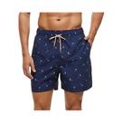 Shorts De Praia Masculinos Com Estampa Gradiente De Plumas, Coloridos, Casuais De Verão, Soltos Para