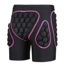 Shorts de proteção OHMOTOR 3D acolchoados com bunda de quadril para esqui rosa S