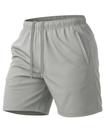 Shorts de treino MAGCOMSEN para homens cinza claro tamanho S