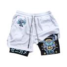Shorts De Treino Masculino De Algodão Branco Pokemon Squirtle, Calças Esportivas De Verão Com Shorts De Treino Masculino De Algodão Branco Pokemon Squirtle, Calças Esportivas De Verão Com