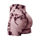 Shorts De Verão Com Cintura Alta E Efeito Levanta Bumbum Para Mulheres, Estilo Tie Dye, Elástico