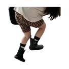 Shorts De Yoga Com Estampa De Leopardo Para Crianças, Leggings Para Meninas E Meninos