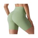 Shorts De Yoga De Cintura Alta Com Controle De Barriga E Efeito Levanta Bumbum, Secagem Rápida, Para Shorts De Yoga De Cintura Alta Com Controle De Barriga E Efeito Levanta Bumbum, Secagem Rápida, Para