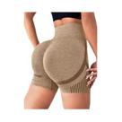 Shorts De Yoga Femininos De Cintura Alta Com Efeito Levanta Bumbum E Controle De Abdômen Para Shorts De Yoga Femininos De Cintura Alta Com Efeito Levanta Bumbum E Controle De Abdômen Para
