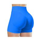 Shorts De Yoga Femininos De Cintura Alta Em Cor Sólida, Moda De Verão, Sexy, Para Corrida E Fitness