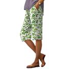 Shorts domirica Wide Leg para mulheres vintage com estampa de trevo 3GG