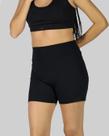 Shorts DR7 Street Feminino Basic Logo Crown - Preto