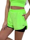 Shorts Duplo Feminino Beach Sport NEONCOLORS - Verde Neon