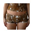 Shorts E Tops Cropped Femininos Y2K Harajuku Com Estampa De Cervo E Laço, Moda Streetwear Estética