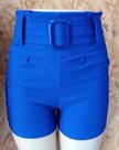 Shorts em bengaline azul
