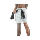 Shorts Esportivos Masculinos 2 Em 1 Para Verão, Corrida, Praia, Academia, Treino, Jogging, Com Dupla