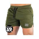Shorts Esportivos Masculinos De Secagem Rápida, Ajuste Slim, Com Listras Refletivas, Respiráveis
