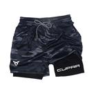 Shorts Esportivos Masculinos De Secagem Rápida E Respiráveis Em Dupla Camada M-3XL Para Verão E
