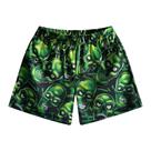 Shorts esportivos masculinos DIOTSR com estampa gráfica em mesh e cordão Shorts esportivos masculinos DIOTSR com estampa gráfica em mesh e cordão