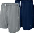 Shorts esportivos NY Threads, pacote com 2 unidades, Quick Dry GG