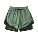 Shorts Esportivos Unissex S-5XL De Camada Dupla Antirreflexo 2025, Conjunto De Três Peças Para