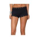 Shorts Estilo Grunge Y2K Com Design De Rivets, Moda Hip-Hop, Hot Pants Retro Emo Para Garotas