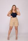 Shorts Feminino 7946 Bege Shorts Feminino 7946 Bege