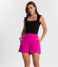 Shorts Feminino Com Bolso Endless Rosa Shorts Feminino Com Bolso Endless Rosa