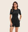 Shorts Feminino Cós Duplo Air Flow Endless Preto Shorts Feminino Cós Duplo Air Flow Endless Preto