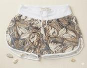 Shorts Feminino Curto Soltinho Estampado com Elástico para Verão e Praia Shorts Feminino Curto Soltinho Estampado com Elástico para Verão e Praia
