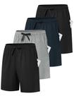 Shorts Feminino Dalavch 4 Unidades Algodão com Cordão e Bolsos M Shorts Feminino Dalavch 4 Unidades Algodão com Cordão e Bolsos M