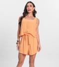 Shorts Feminino Em Linho Endless Laranja