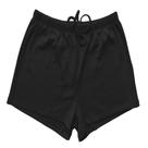 Shorts Feminino em Malha de Ribana com Cadarço Cintura Lisa Cinza Tamanho G Basic+
