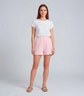 Shorts Feminino Em Plush Infinita Cor Rosa