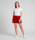 Shorts Feminino Em Plush Infinita Cor Vermelho