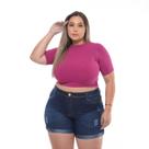 Shorts Feminino Jeans Levanta Bumbum Plus Size Tendência