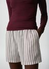 Shorts Feminino Listrado Cintura Alta