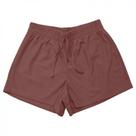 Shorts Feminino Malha Marrom Basic+ Toque Macio