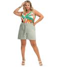 Shorts Feminino Plus Linho Secret