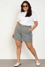 Shorts Feminino Plus Size Jeans Listrado, Até 56