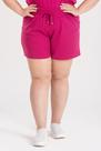 Shorts Feminino Plus Size Malha Canelada - Serena