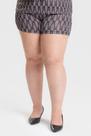 Shorts Feminino Plus Size Malha Fria Sublimada Cós c/ Elástico - Serena