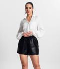 Shorts Feminino Sintético Endless Preto Shorts Feminino Sintético Endless Preto