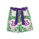 Shorts Femininos Casuais De Verão Com Cintura Alta E Design De Cinto Multicolorido CHCH Fashion