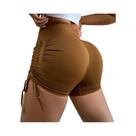 Shorts Femininos De Cintura Alta Com Efeito Levanta Bumbum, 3 Polegadas, Secagem Rápida, Para