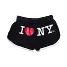 Shorts Femininos Soltos De Cintura Alta Y2K Com Estampa I LOVE NY, Estilo Harajuku, Esportivos, Para