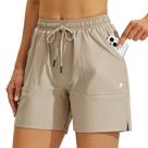 Shorts femininos Willit, 5, caminhada, golfe, atléticos, ao ar livre, cáqui M Shorts femininos Willit, 5, caminhada, golfe, atléticos, ao ar livre, cáqui M