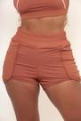 Shorts Fitness Corrida Tamanho: M Cor:Marrom