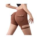 Shorts Fitness Femininos Com Efeito Levanta Bumbum, Estilo Cargo, Secagem Rápida, Com Bolso, Para